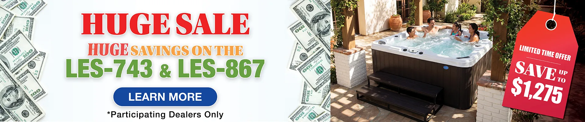 Calspas hot tub being used in a family setting - Broken Bow